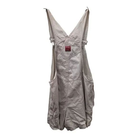 Vintage Y2K Mickey Unlimited Mickey Khaki Beige Overalls Bib Shortalls 22W/24W